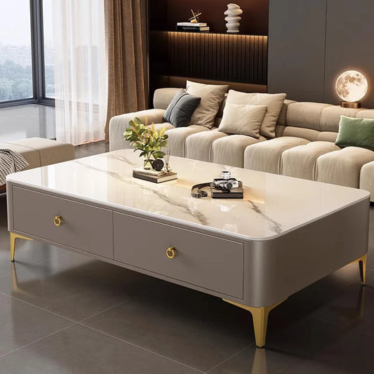 Light Luxury Slate Coffee Table 